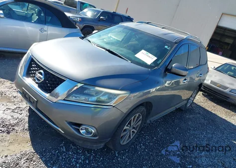 2015 Nissan Pathfinder Sv из США, поврежденный, VIN 5N1AR2MN8FC645672